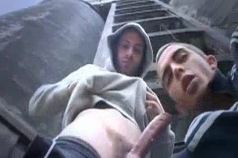 Fit Scally Chav lads Outdoor threesome