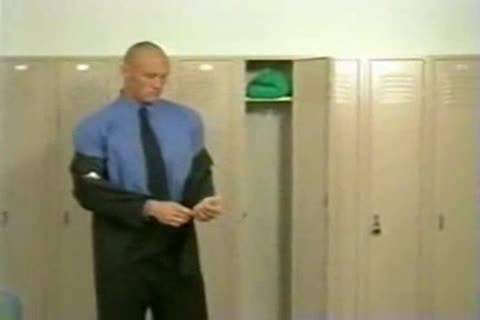 Three attractive fellow In The Locker Room