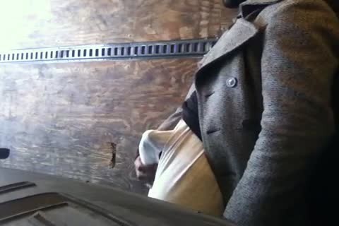 another Vid shot At The Tire Yard Last Winter. This Time, Inside The Back Of The Truck. I'm Wearing My Longjohns And Briefs And There's Some Serious Bulging Going On. I receive My Nut Off Around 7mins In.