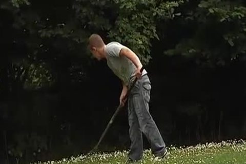 lusty teen Noah James Outdoor poke Fest