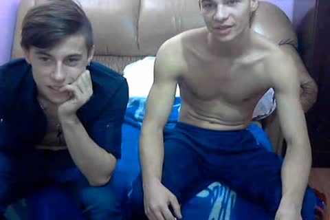 2 gracious bi-raunchy Romanian dudes With admirable cocks & attractive buttholes On web camera.