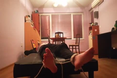 stunning lad Tickled In Sneakers And darksome Socks