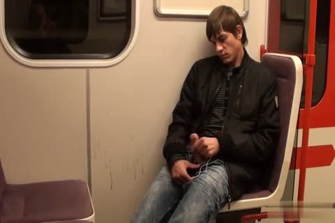 cute teen Jacking Off In The Subway
