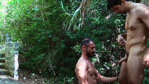 RealityDudes - Brown hair Skorpio deepthroat in public