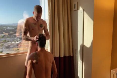 Dillon Anderson plows Elliot Finn