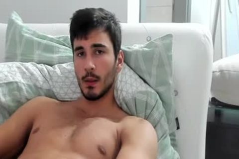 handsome youthful man Masturbating In cam