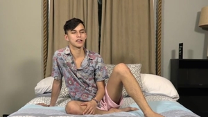 BoyCrush.com: Shaved Masturbation playing with toys