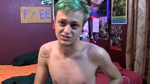 HomeMadeTwinks.com - Twink Jason jerking Jason Valencia