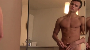 AmericanMuscleHunks: Logan in uniform stroking