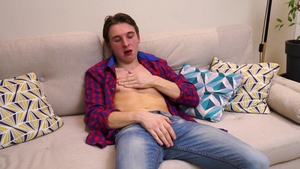 BoyFun: Den Head touching uncut cock