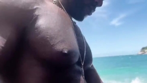 Interracial plowing On The Beach