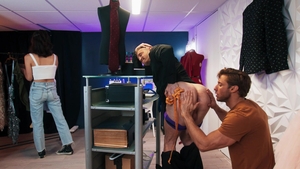 Men: Blowing His Back Out in Fitting Room Fun