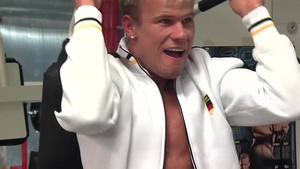 Camera Clubbing: Sebastian Swallows Teammate's Cock