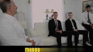 Missionary Boys: Eager Boys Sample the Giant Cock of a Stud