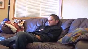 Next Door Male: Big Boy Tugging on Campus