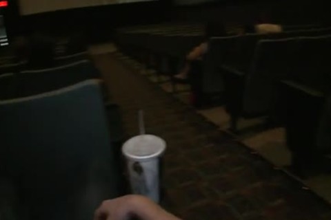 Public homo sex -- In a fucking movie theater!